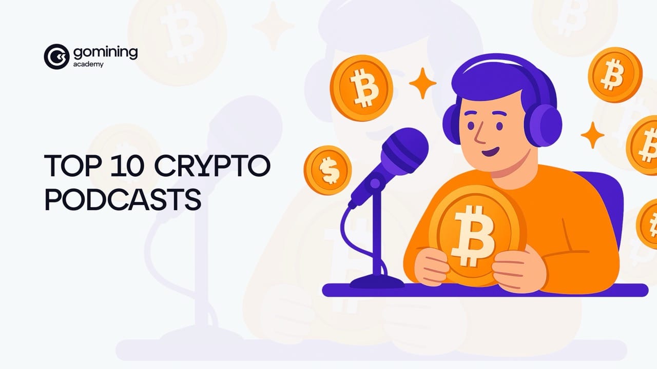 Top 10 Crypto Podcasts to Listen to in 2025 poster