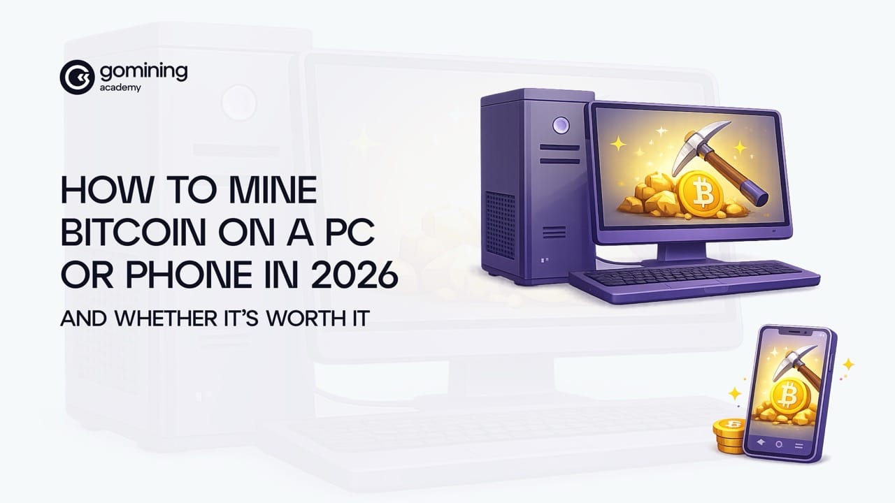 How to Mine Bitcoin on a PC or Phone in 2026 — And Whether It’s Worth It poster